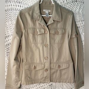 Crazy Horse a Liz Claiborne Company. Khaki lightweight jacket.